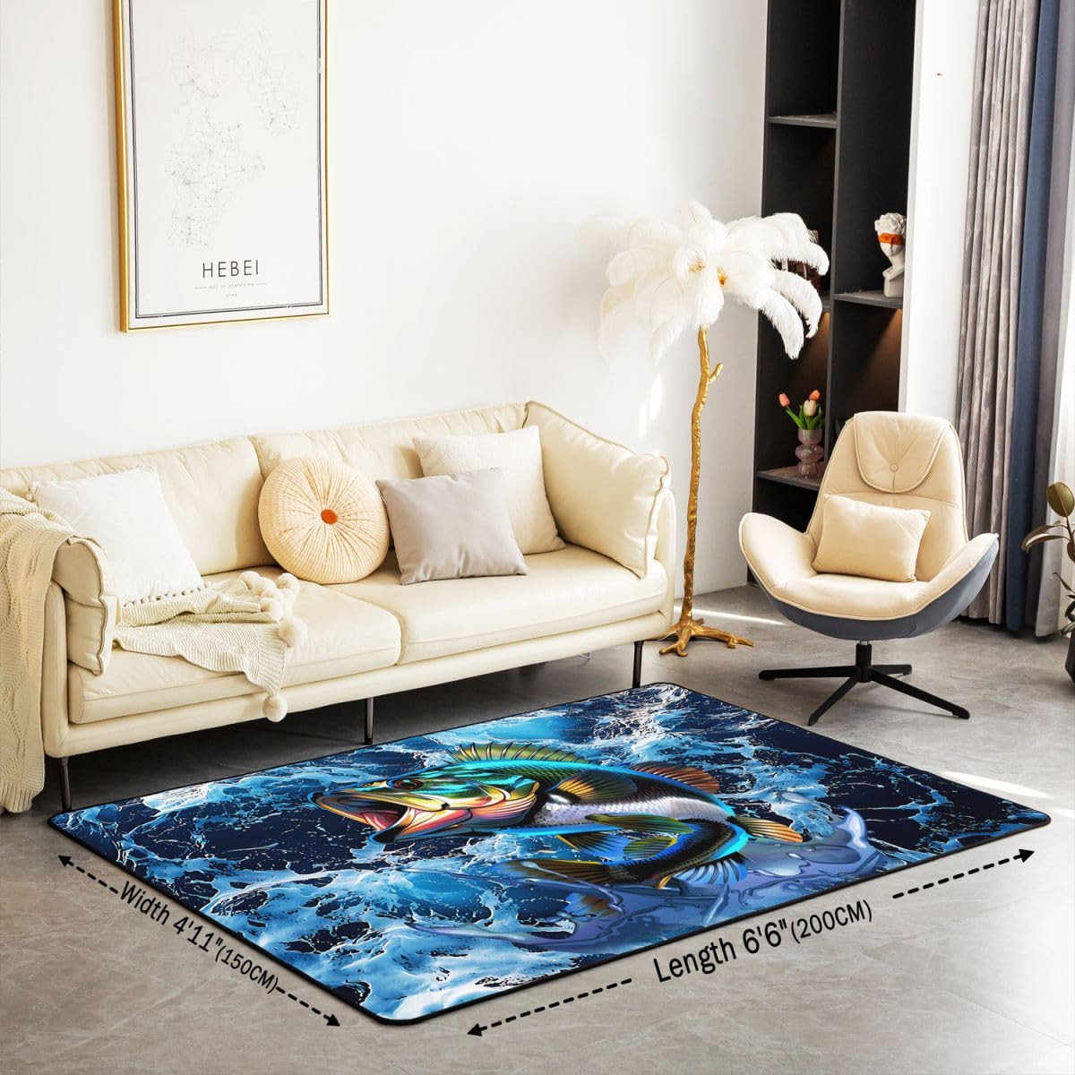 Homewish Tapis Salon 100x150cm Bar
