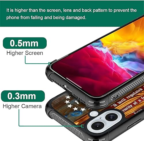 Vista 98 de Funda compatible con iPhone 13 Pro, diseño de patrón para iPhone 13 Pro, fundas para mujeres y niñas, Betsy Ross 13 estrellas de madera con bandera