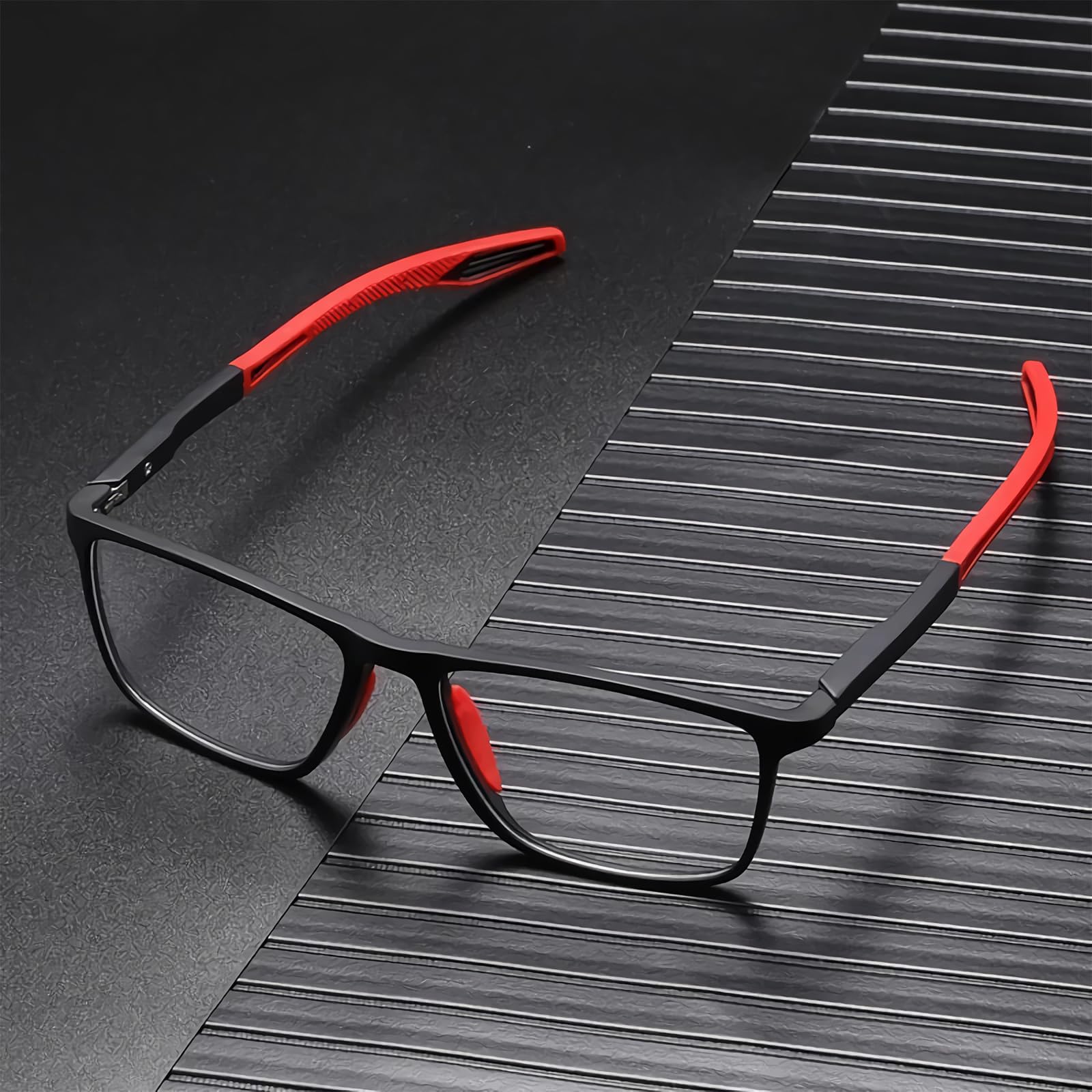 Lunettes Presbytes Sport Anti Lumière Bleue Ultra Légères - Protection Oculaire (+2.5, Orange)