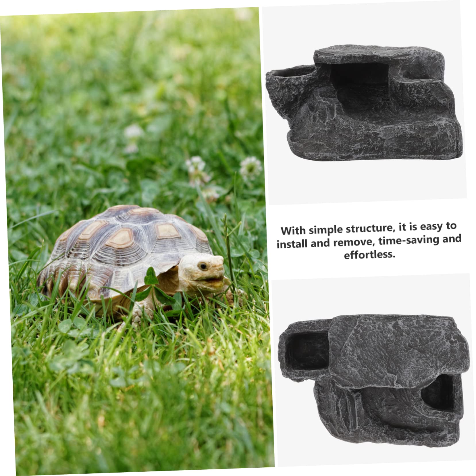 COLLBATH Adornos Paisajísticos para Peceras De Tortugas Plataforma De Resina para Tortugas para Decorativa para Acuario y Suministros para De Agua