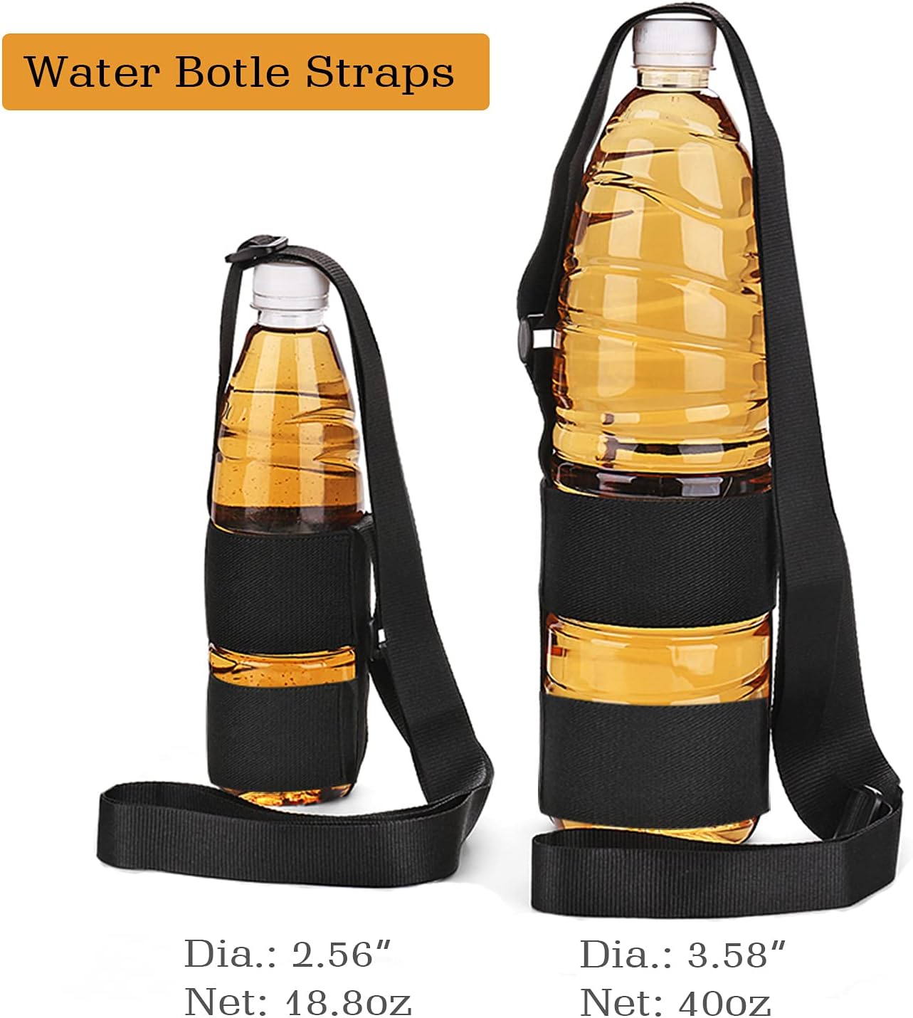 Water Bottle Carrier with Adjustable Shoulder Strap,Universal Bottle Sling,Perfect for Daily Walking Biking Hiking Travel (Exclude Bottle) - Image 4