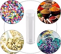 Vista 6 de Craftdady Juego de 100 tubos de almacenamiento vacíos de plástico transparente transparente pequeños con cuentas, botellas de prueba, cajas