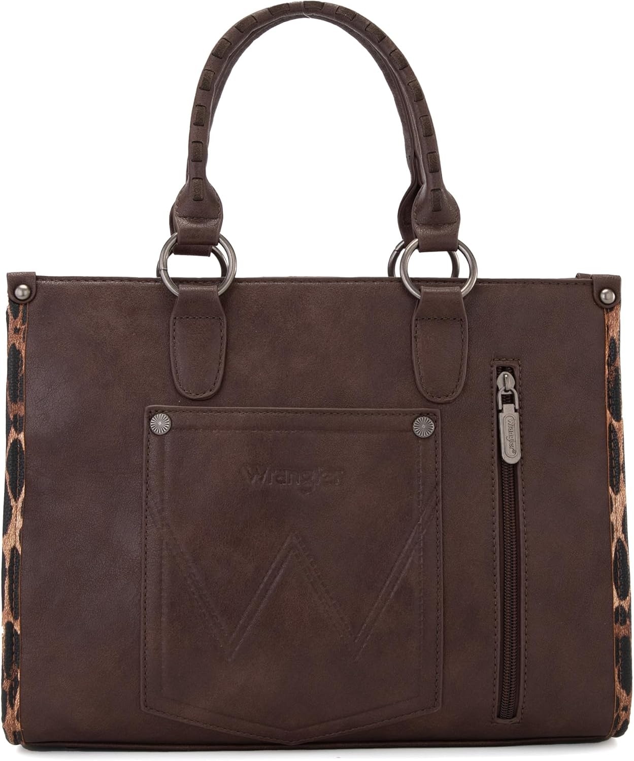 Montana West Wrangler Animal Print Tote Bag for Women Western Purse Boho Top Handle Satchel Handbag - Image 5