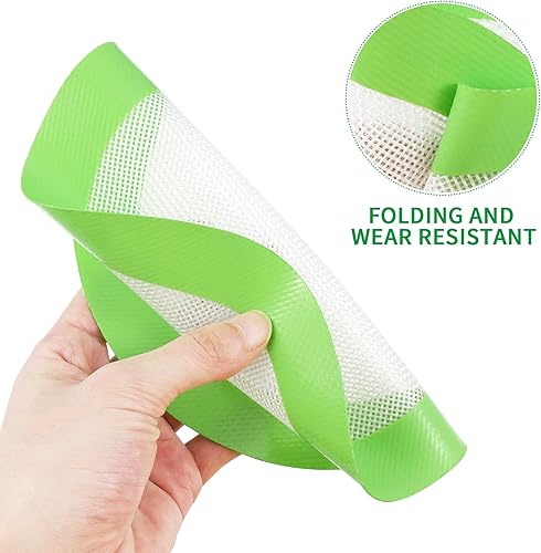 Miniatura 6 de Alfombrillas de silicona para hornear, paquete de 3 forros redondos antiadherentes de silicona para hornear, hojas de repostería reutilizables