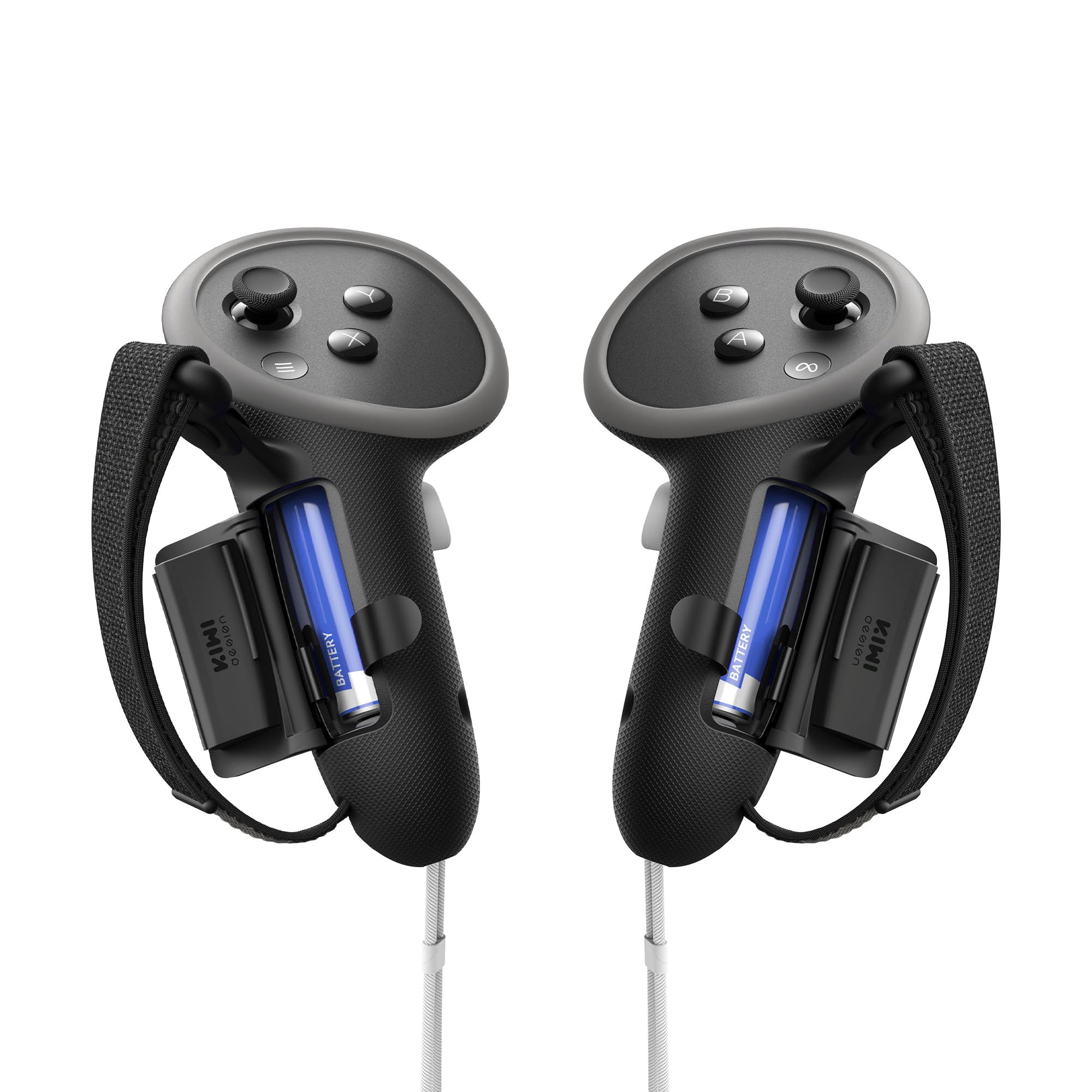 KIWI design G4 Pro Poignées de Manette Compatibles avec Meta Quest 3/3S, Accréditées par Meta