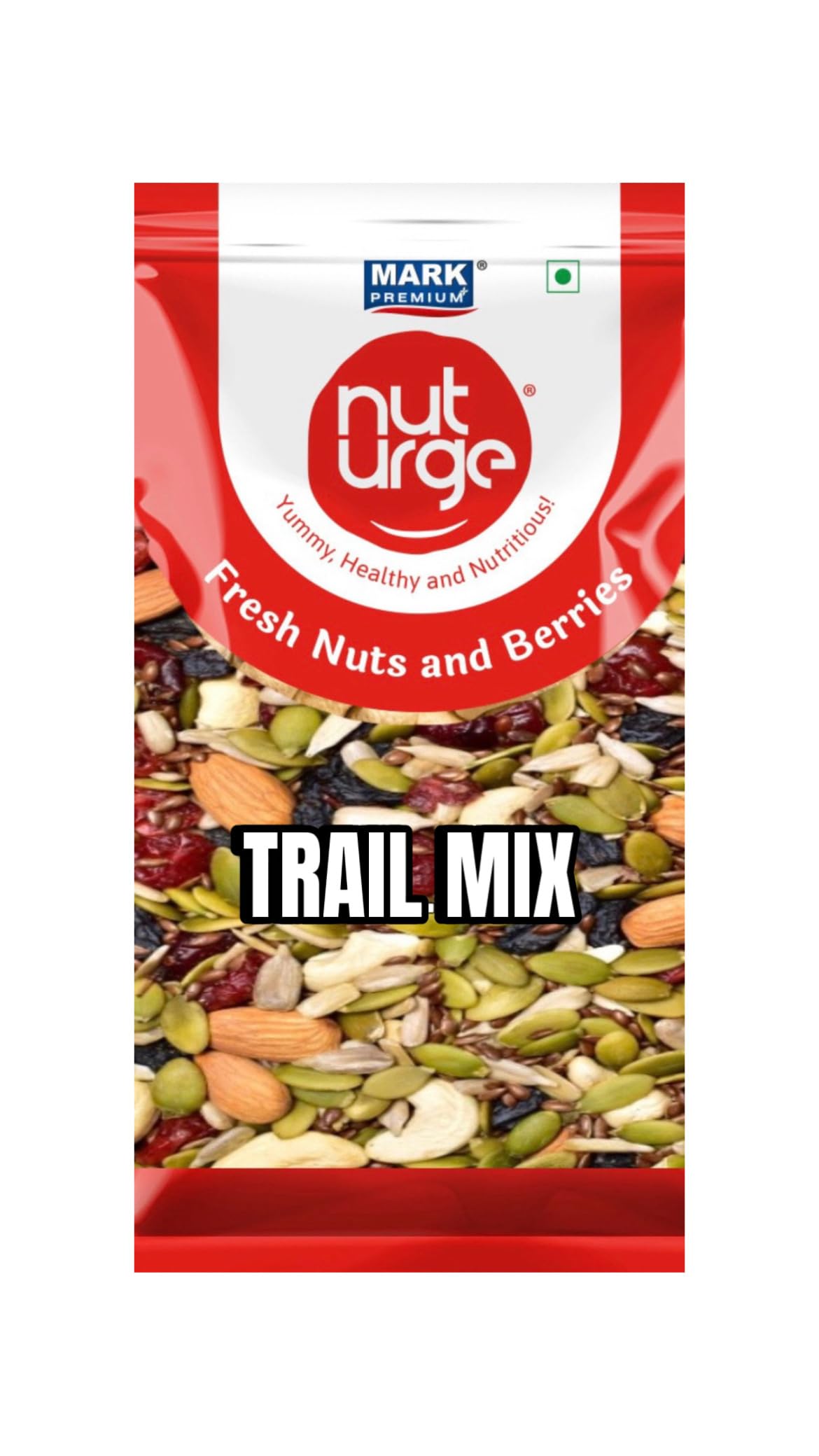 Nuturge Trail Mix 450 g INutrient Rich Dry Fruits Mix | Healthy Snack | Almonds | Cashews | Strawberry | Mix Berry Pumpkin Seed Mix I Black Raisin | Green Raisin-image-11