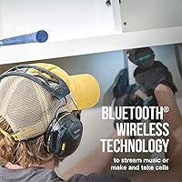 Vista 6 de 3M WorkTunes Connect - Protector auditivo inalámbrico con tecnología Bluetooth, protección auditiva Bluetooth con una calificación de reducción