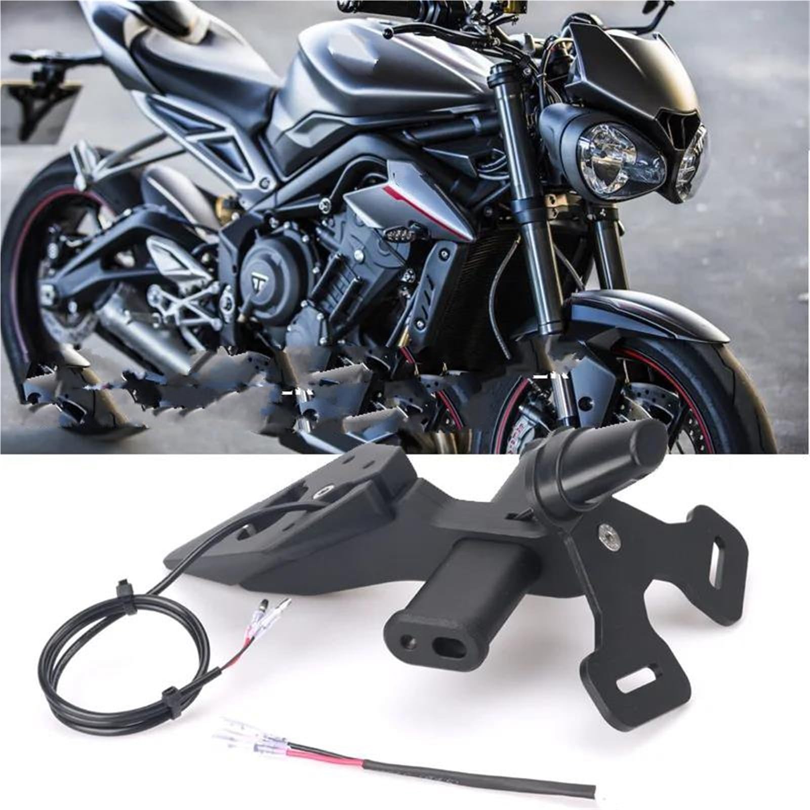 Portatarga Moto Per Street Triple 765 R/RS/S 675 Per Daytona 675 /R Targa Ordinata Per Moto Posteriore A Coda Corta