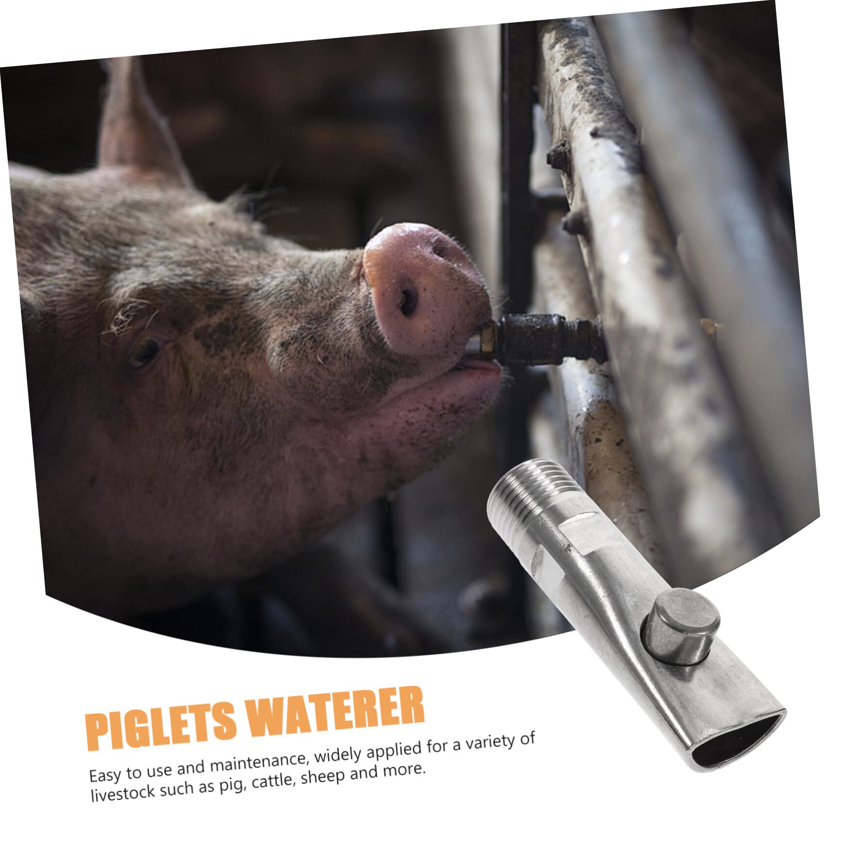 Automatische Edelstahl-Nippeltränke Für Schweine & Ferkel – 20 Stück, 1/2 Zoll NPT, Rostfrei & Wassersparend