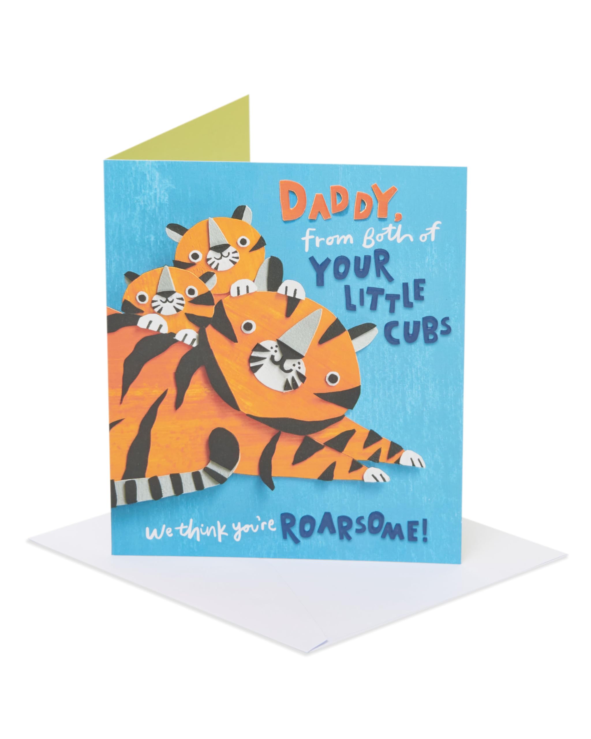 UK Greetings | Father's Day Card For Daddy | Card for Dad, Grandad, Husband | Him, Boys, Men | Roarsome Design | With Envelope | 15.9 x 18.4cm