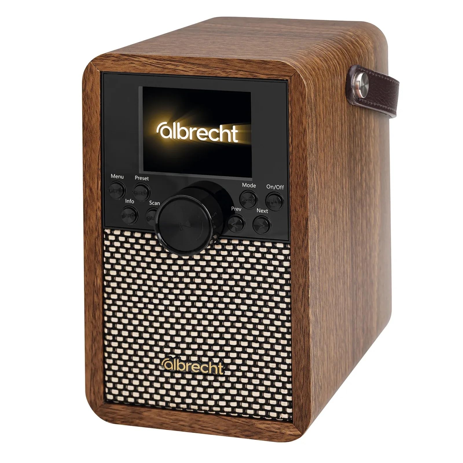 Albrecht DR 710 Radio numérique Portable Dab+ avec Son cristallin et Messages d'avertissement ASA | BT 5.3 | Batterie 2000 mAh | Diffusion de Musique Via Smartphone, Carte SD et USB