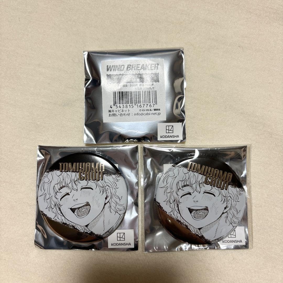 兎耳山丁子 WIND BREAKER ジュエリー缶バッジ 原作絵 | WIND