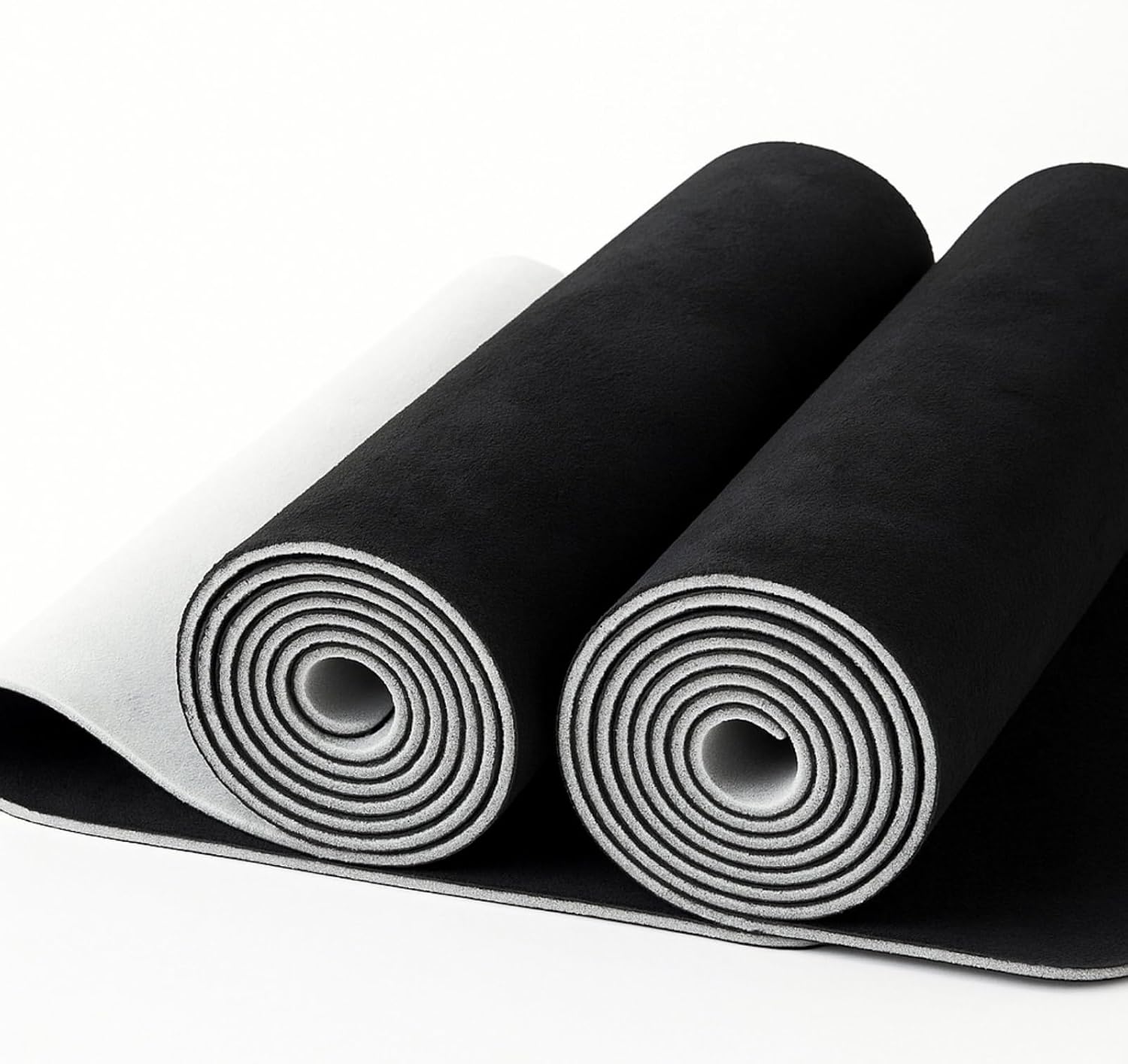 Pangda 2 Pack Black Suede Headliner Fabric with 96" L × 60" W Foam Backing Interior Replacement Material Auto Suede Fabric for Car, SUV, Boat, Pickup, Truck Interior Home Roof Upholstery Repair