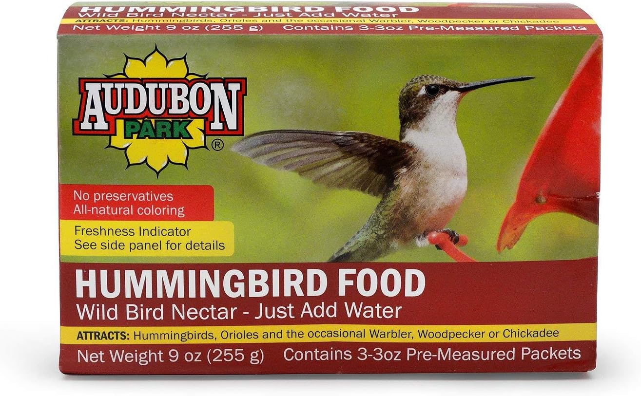 Audubon Park 1661 Hummingbird Food Nectar Powder, 2 Pack (Total 18 oz)