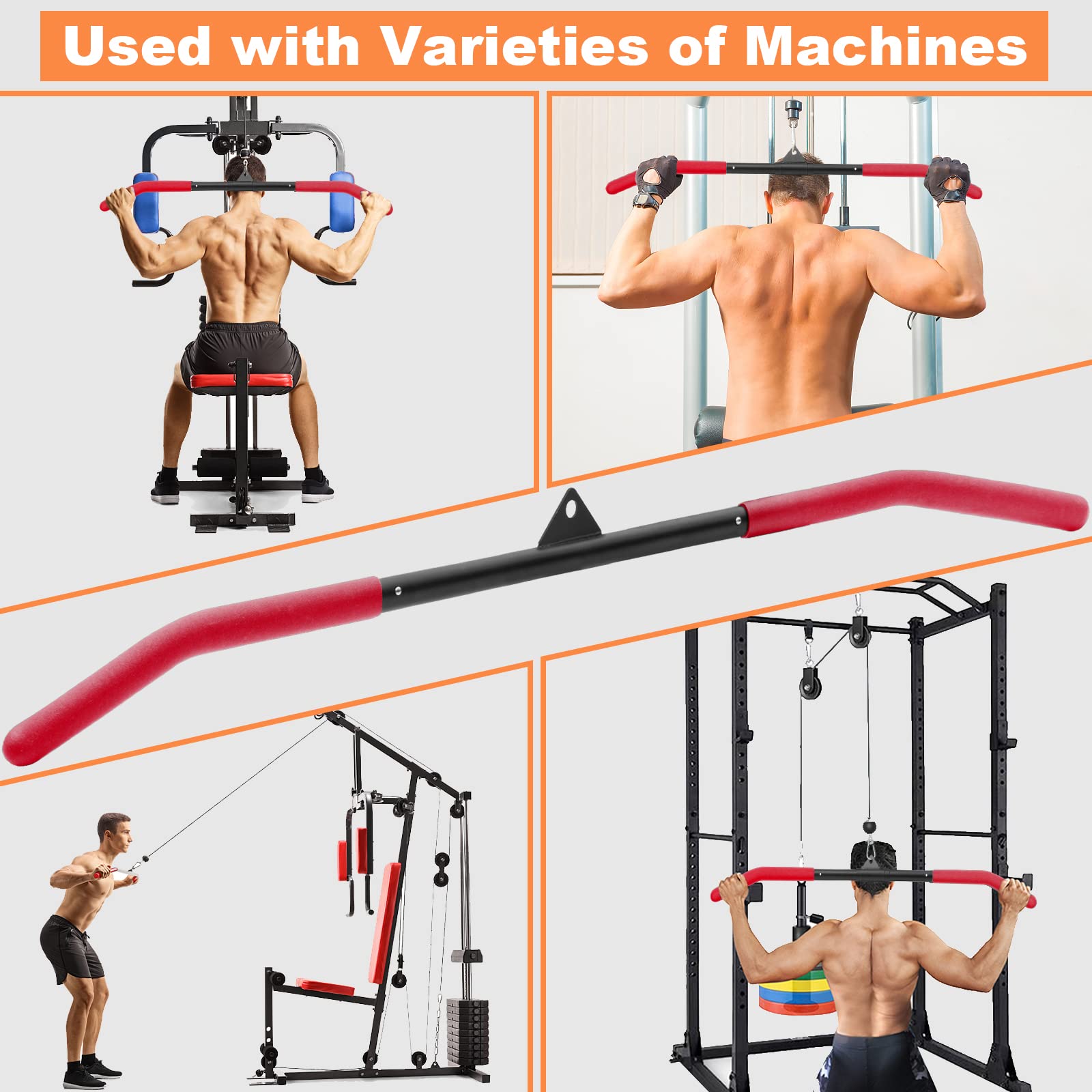 Amazon | SERTT 39.37インチ LAT プルダウンバーアタッチメント