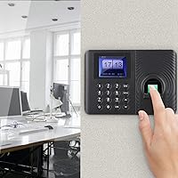 Vista 6 de Hakeeta Máquina de asistencia biométrica de huellas dactilares digitales, pantalla TFT LCD de 2.4 pulgadas, dispositivo de control de acceso