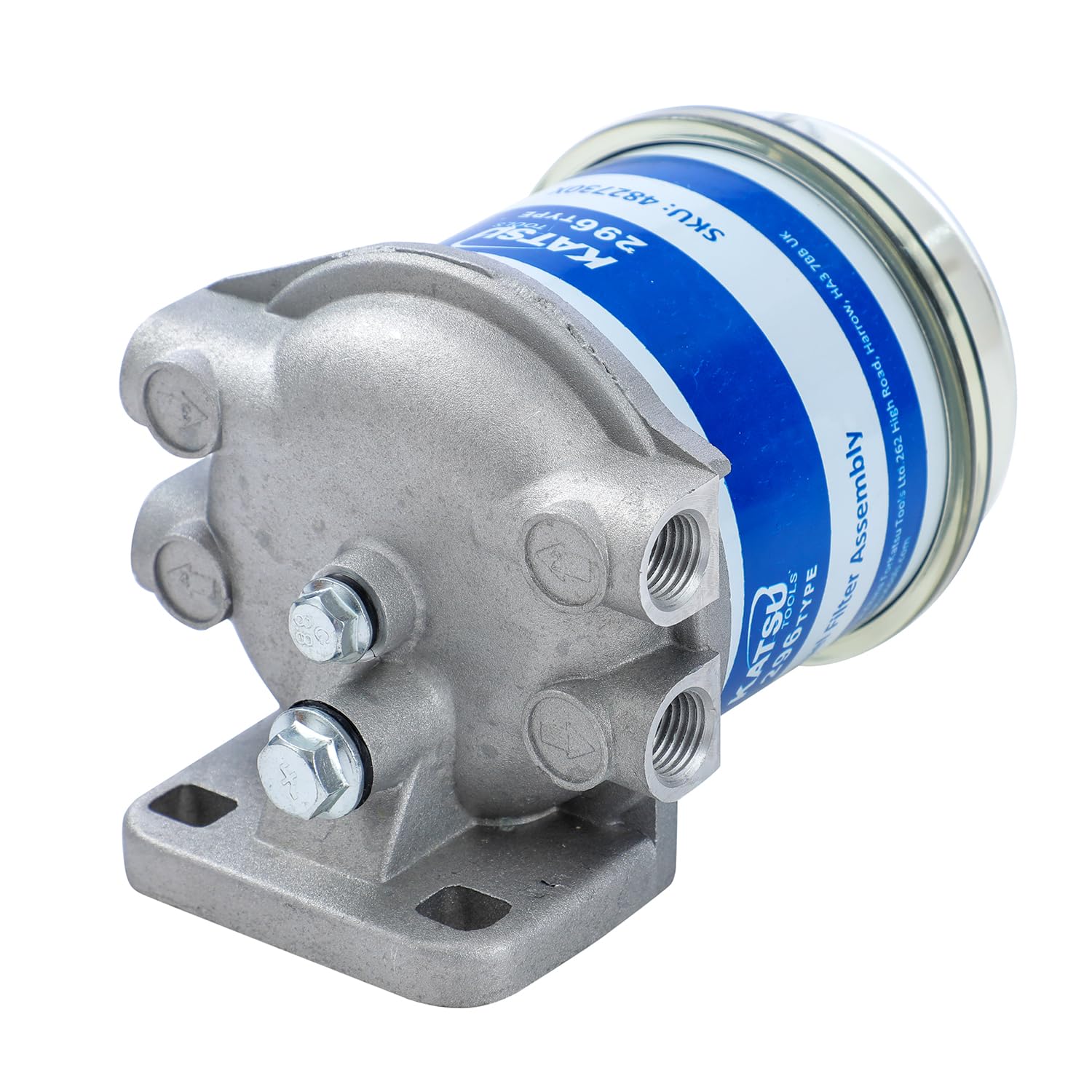 KATSU Tools Filtre à Carburant, Séparateur d'Eau de Filtre à Carburant Diesel avec 2 Filtres Compatible avec CAV296 pour Moteurs Diesel Marins Bateaux Camions Tracteurs Générateurs électriques