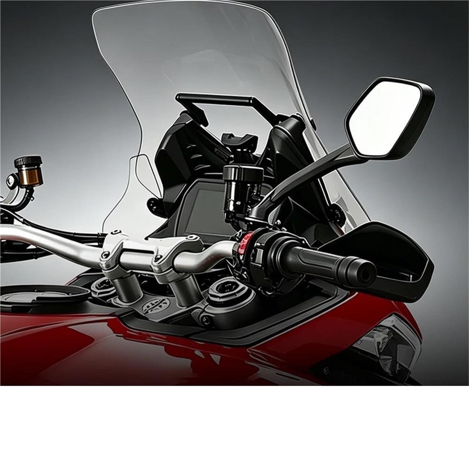 Supporto per supporto GPS Supporto Per Navigatore GPS Da Moto Per DUCATI Multistrada V2/S 2025 V2S Con Stabilizzatore Anti-vibrazione