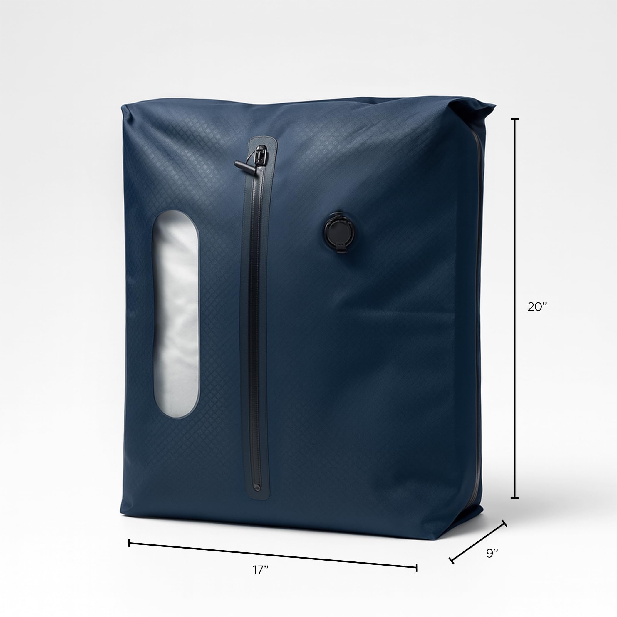 Vakuumbeutel für Kleidung Reisen – TSA-konform Airless PacPro 48L, Handgepäck-Kompressionsverpackungswürfel für Gepäck und Rucksäcke, pumpenfreies Luftventil (groß, 2 Stück)