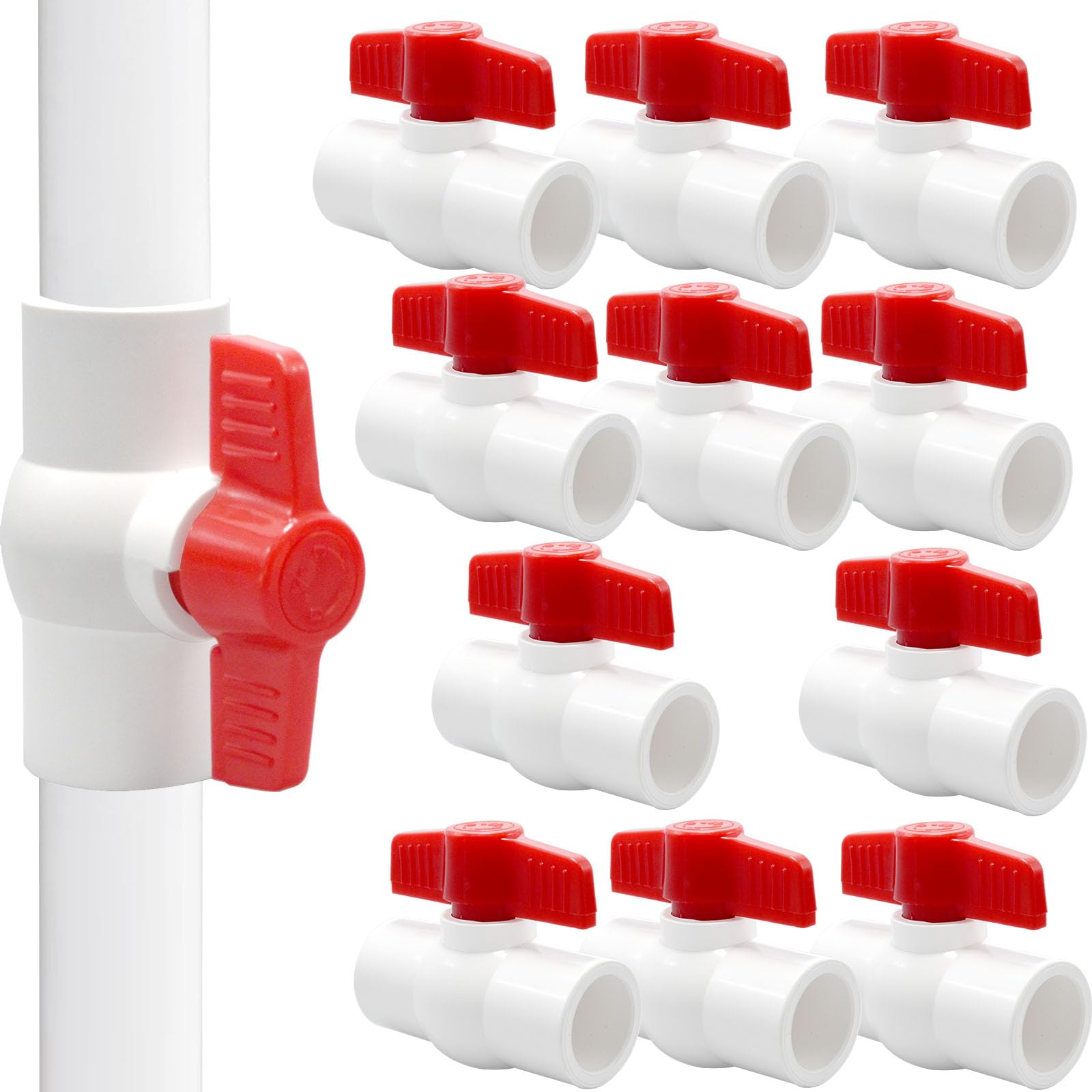 Vanne d'arrêt en PVC avec quart de tour lisse pour tuyaux de filtration