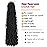 7 Packs Soft Locs Crochet Hair Pre Looped 30 Inch Faux Locs Crochet Braids Goddess Locs Dreadlocs Synthetic Hair For Black Women (1B, 30 Inch (Pack of 7))
