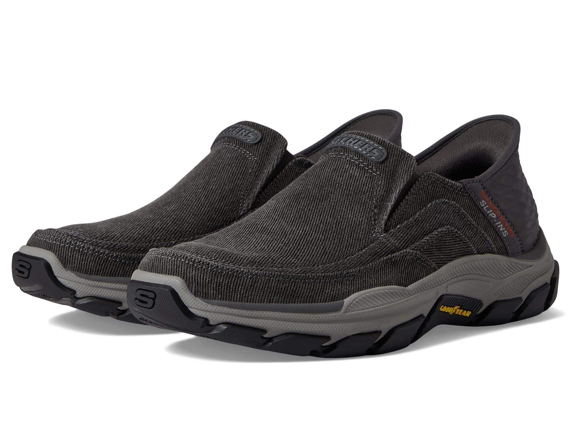 Skechers Men's Respected-Holmgren Slip-in Loafer, Charcoal, 7.5 Wide