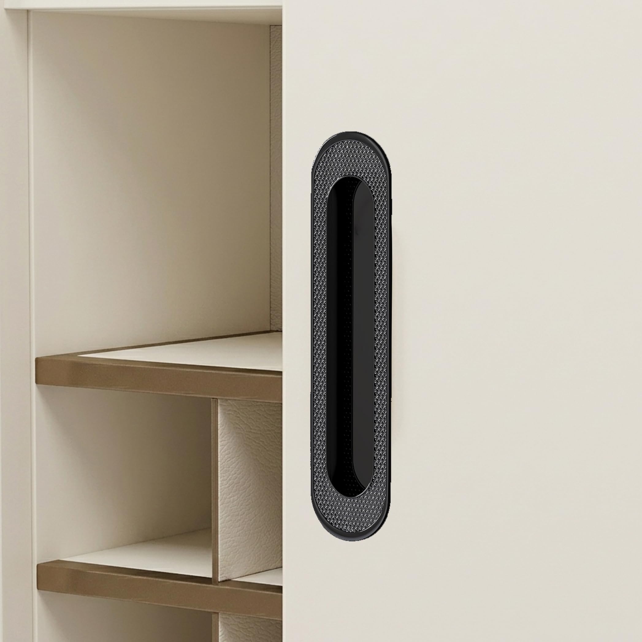 Plantex Sliding Door Handle/Concealed Handle for Sliding Door/160mm Concealed Handle for Wardrobe/Kitchen Cabinet - Pack of 1 (Black)-image-23