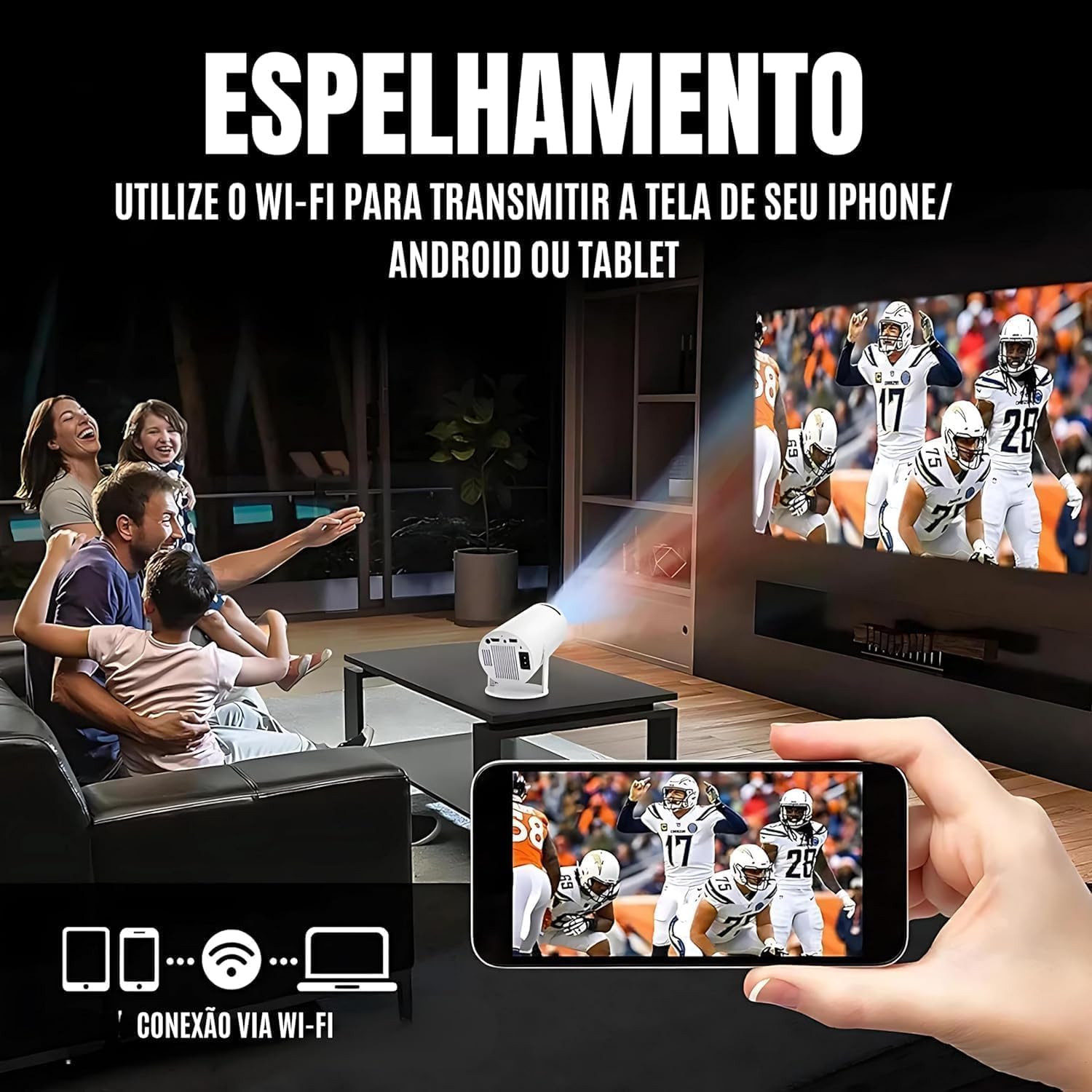 Review Mini Projetor Portátil HY300: A Revolução do Cinema em Casa Que Você Merece 8 71IiGUwmQCL. AC SL1500