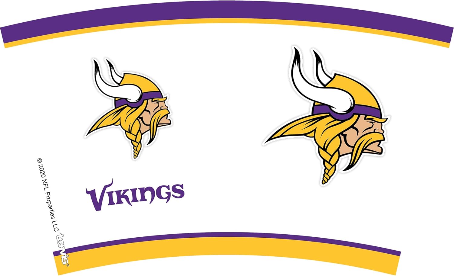 Tervis NFL Minnesota Vikings - Tradition Made in USA Double Walled Insulated Tumbler Travel Cup Keeps Drinks Cold & Hot, 16oz, Classic - Image 2
