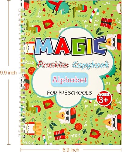 Miniatura 2 de Cuaderno de práctica mágica para niños, libro de práctica de escritura a mano ranurada, libro de práctica de escritura a mano reutilizable para