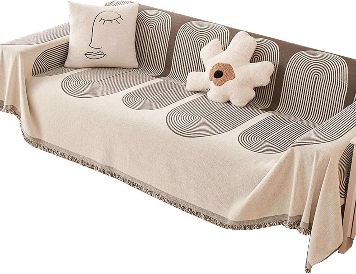 Woedpez Sofa Slipcover Soft Cover Durable Fabric Furniture Cover Home