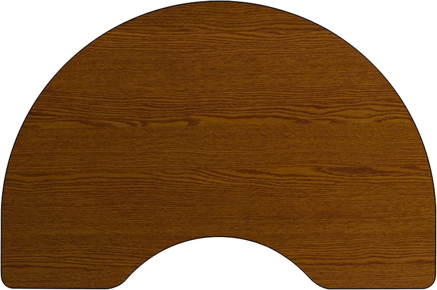 Gray Laminate Adjustable Oval Activity Table with Steel Legs