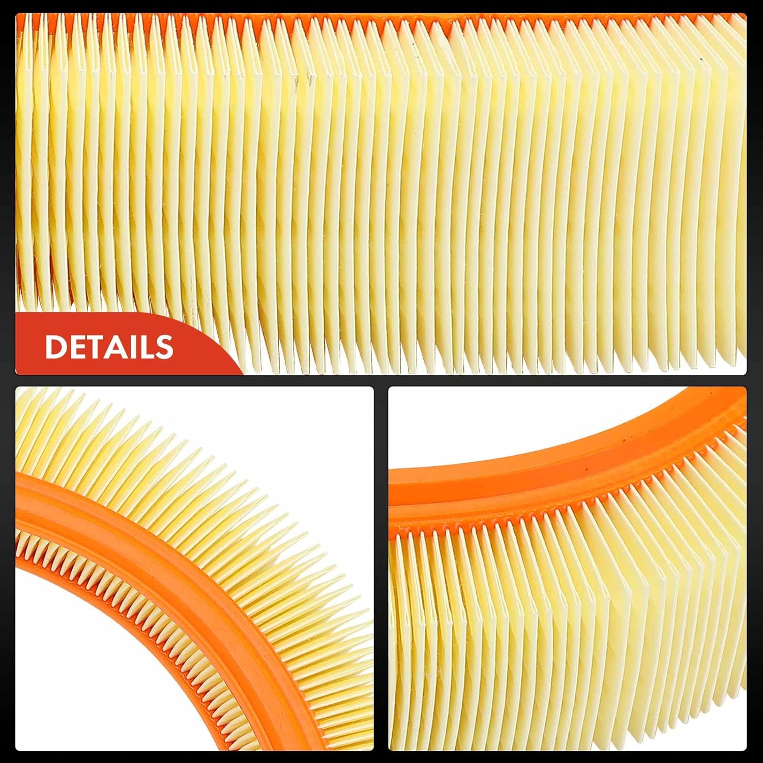 A-Premium Engine Air Filter Compatible with Mercedes-Benz 380SE 1984-1985, 380SEC 1982-1983, 380SEL, 380SL, 380SLC, 420SEL, 450SE, 450SEL, 450SL, 450SLC, 500SEC, 500SEL, 560SEC, 560SEL, 560SL
