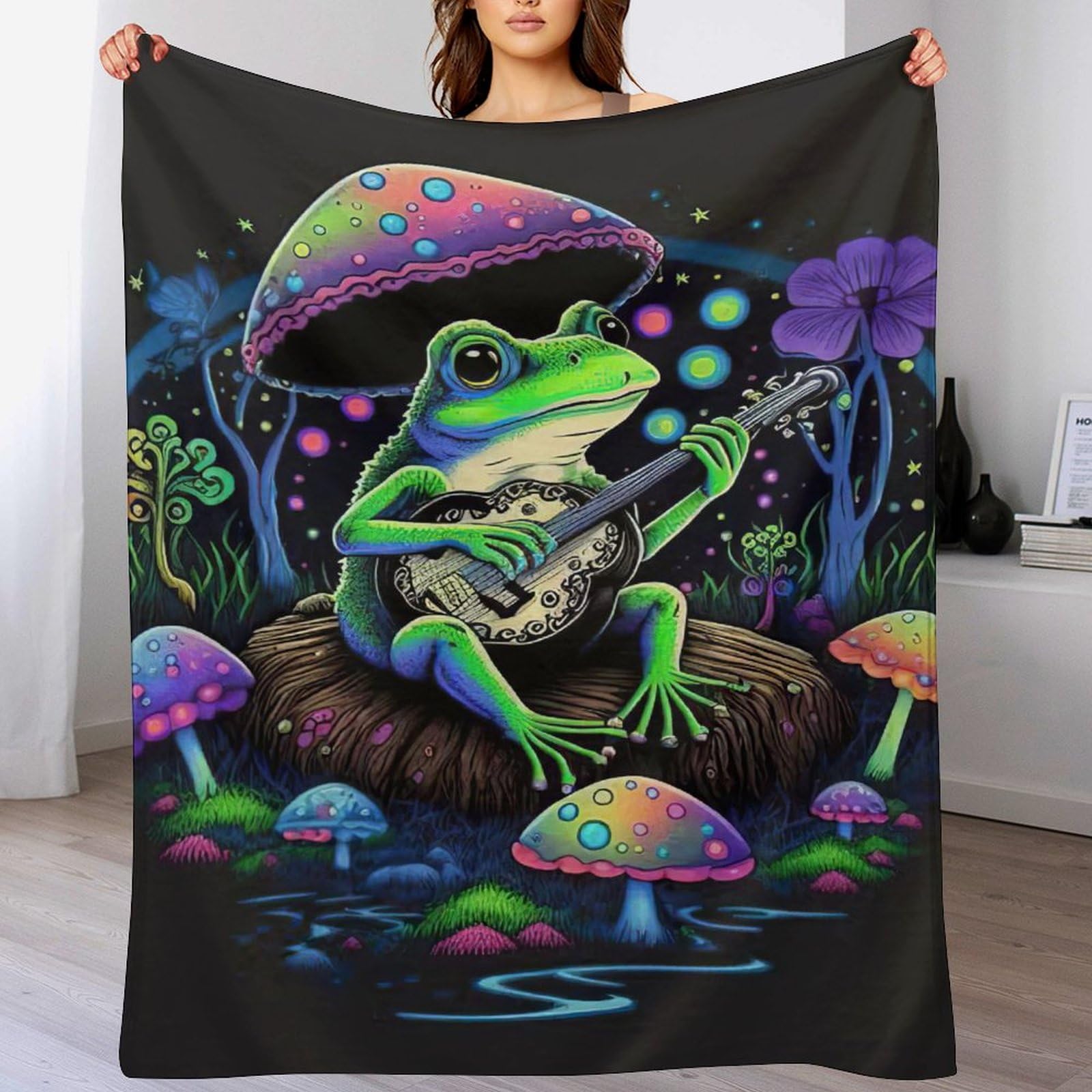 Couverture polaire grenouille pour canapé : l'accessoire idéal des soirées cocooning