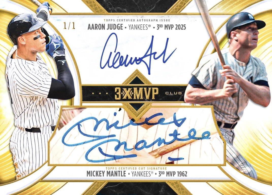 Amazon.co.jp: 2025 Topps MLB MVP Collection Otani & Judge 大谷翔平