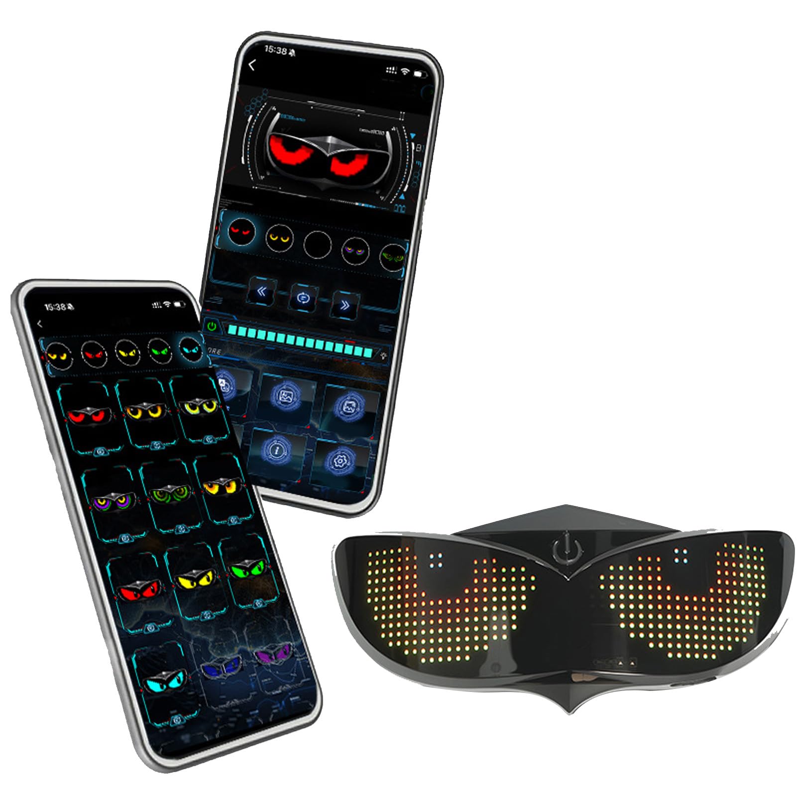 Display Personalizzabile con Luce Interattiva per Casco a LED per Motociclisti Che Guidano di Notte Materiale PC Durevole