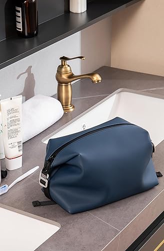 Miniatura 6 de Kit Dopp de silicona grande de 13 pulgadas, bolsa de aseo impermeable a prueba de fugas, estuche de maquillaje de viaje plegable para hombres y
