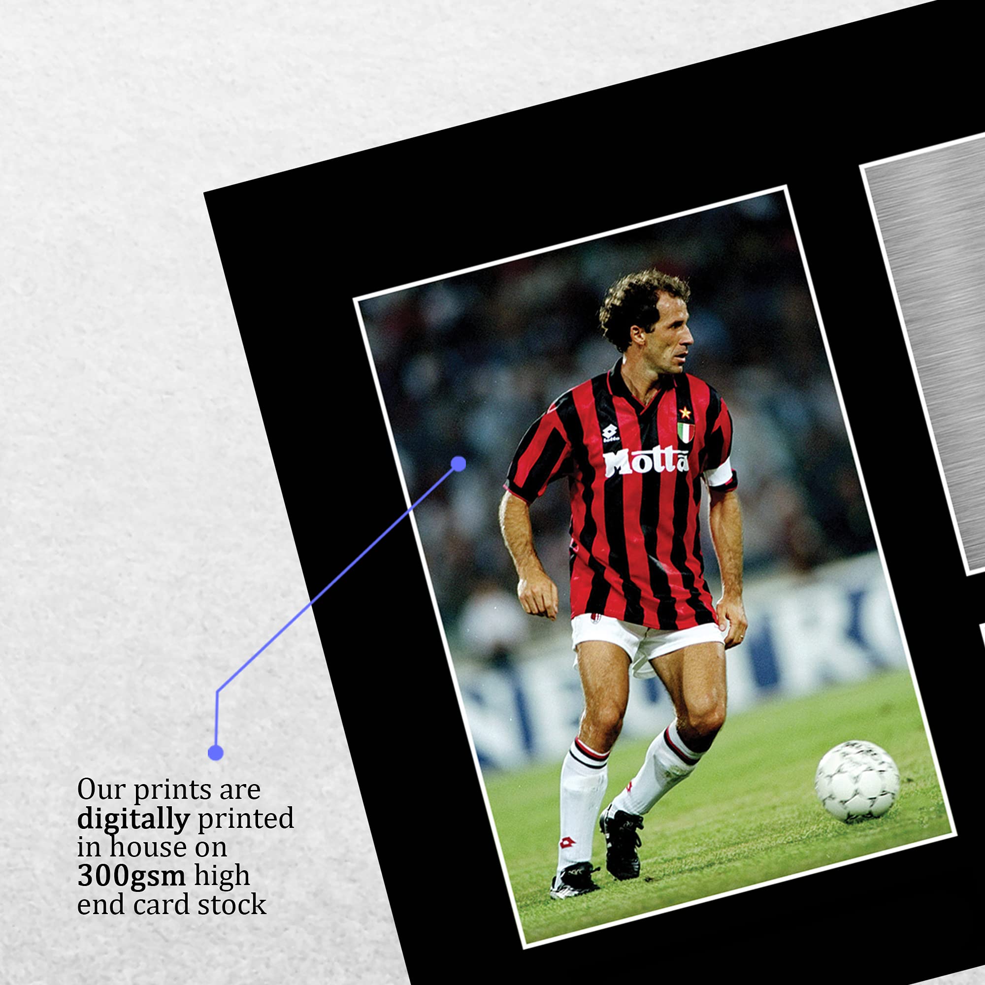 Franco Baresi AC Milan A4 Autograph Print Gift