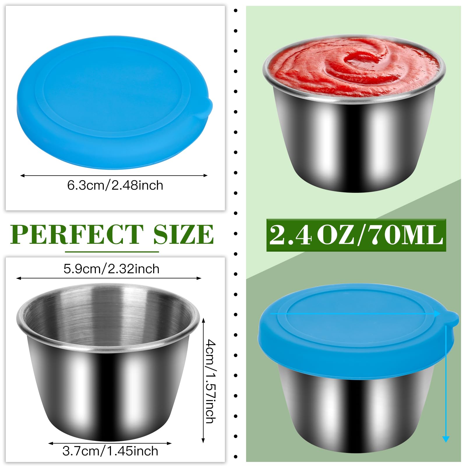 Soleebee Set Di Contenori Per Alimenti Con Coperchio, 3 X Findthedeal 787494