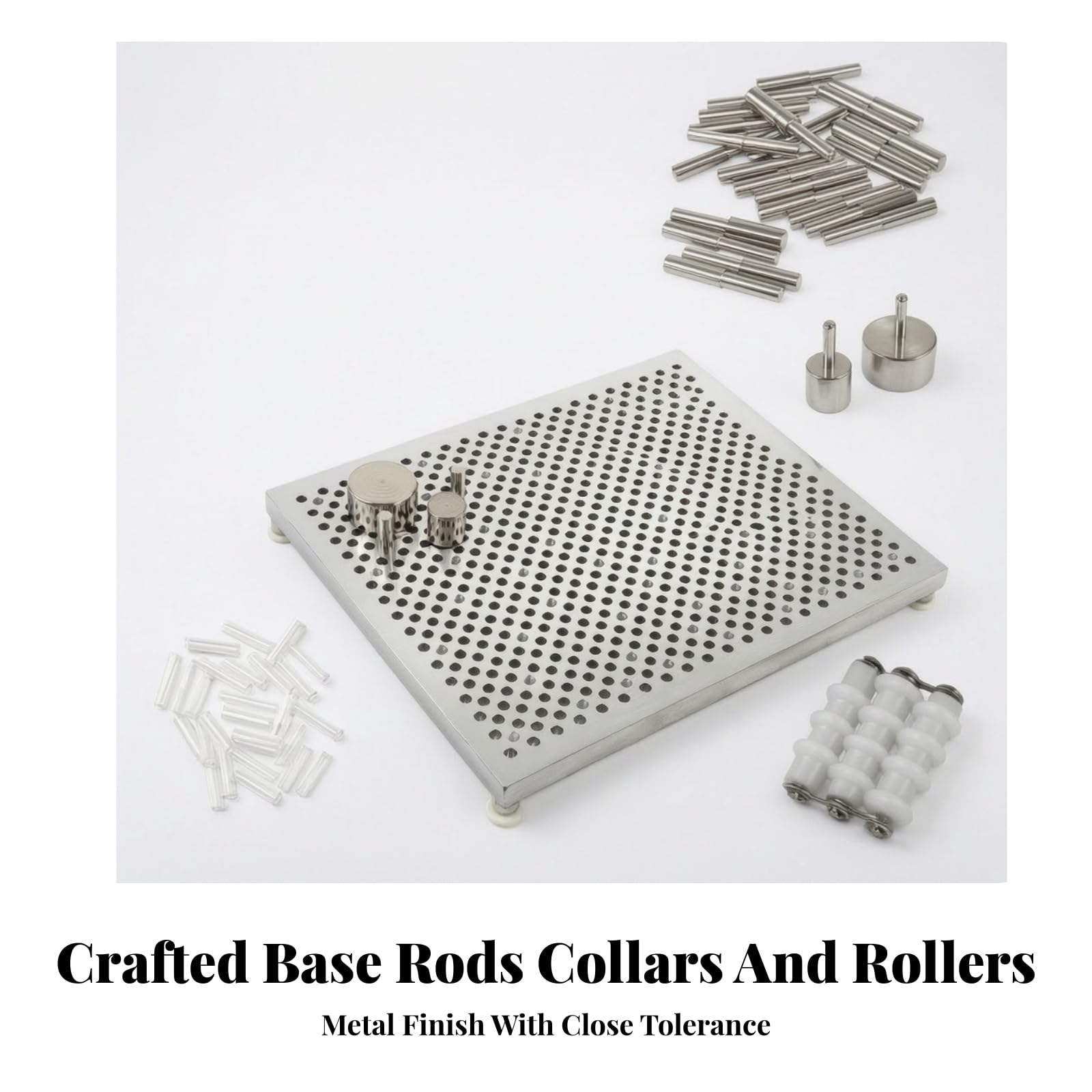 Tabla Guía Quilling Ajustable | Tablero Perforado Metal con varillas Posicionamiento, Preciso, Herramienta Bricolaje para Joyería y Quilling
