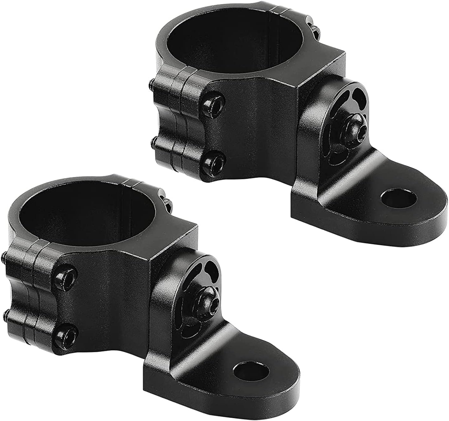 2pcs Adjustable UTV Flag Mount Whip Light Mount Antenna Bracket for 1.75 to 2 inch Compatible with Polaris RZR 900 1000 XP Pro Turbo Can Am Maverick X3 Commander 2017-2023 Black…