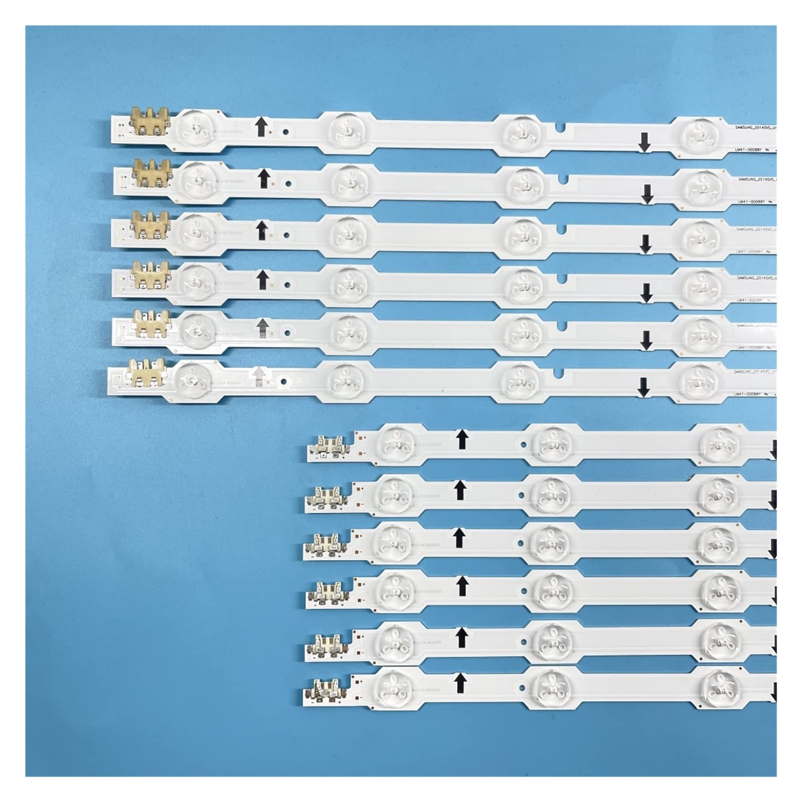 CARZE 12 pièces Bande de rétroéclairage LED for Samsung UE50HU6900S UN50HU6900F UN50HU6950F UE50HU6900 UE50HU7000 UA50HU7000 CY-GH050HGNV3H Bandes de rétroéclairage TV