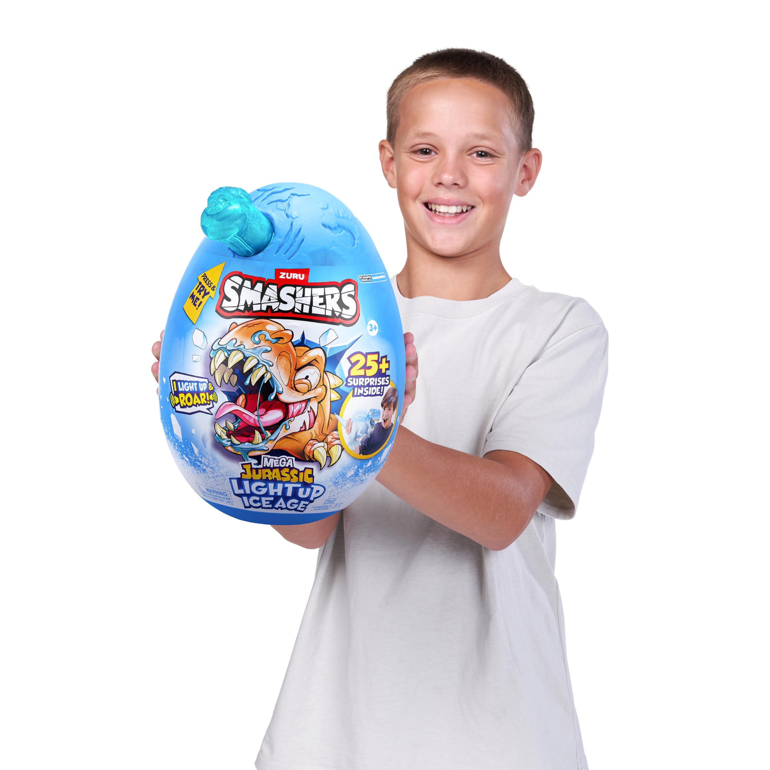 Smashers Mega Jurassic Light Up Ice Age (Spinosaurus) de ZURU