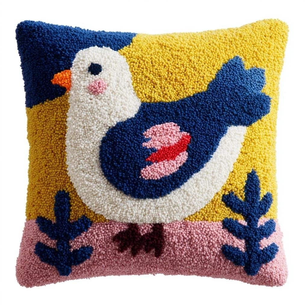 Kitquiver Latch Hook Cushion Kitpigeon DIY Pillow Cover 43X43Cm