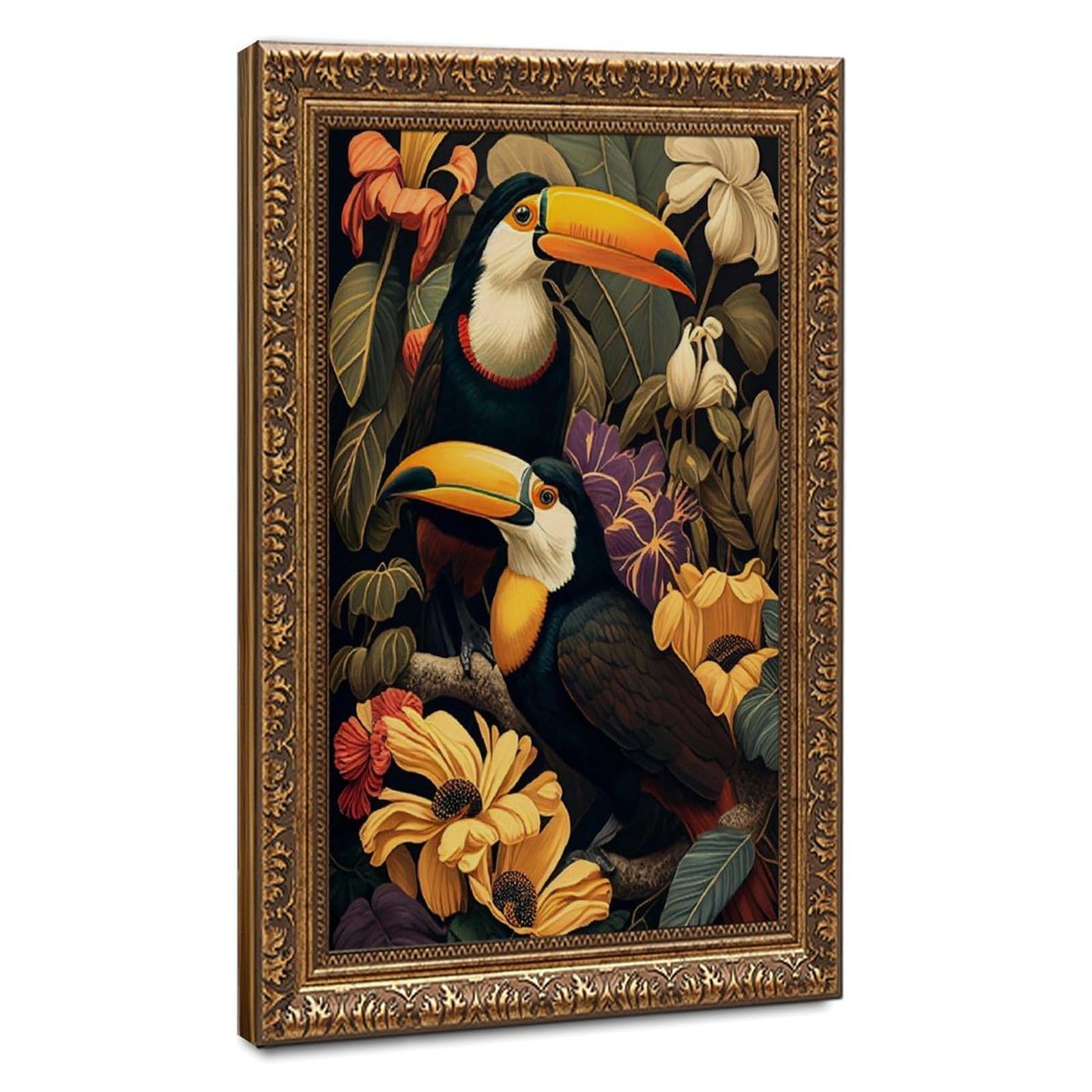 Bareronor Tropical Toucan Canvas Poster for Dorm Room Decor Gift