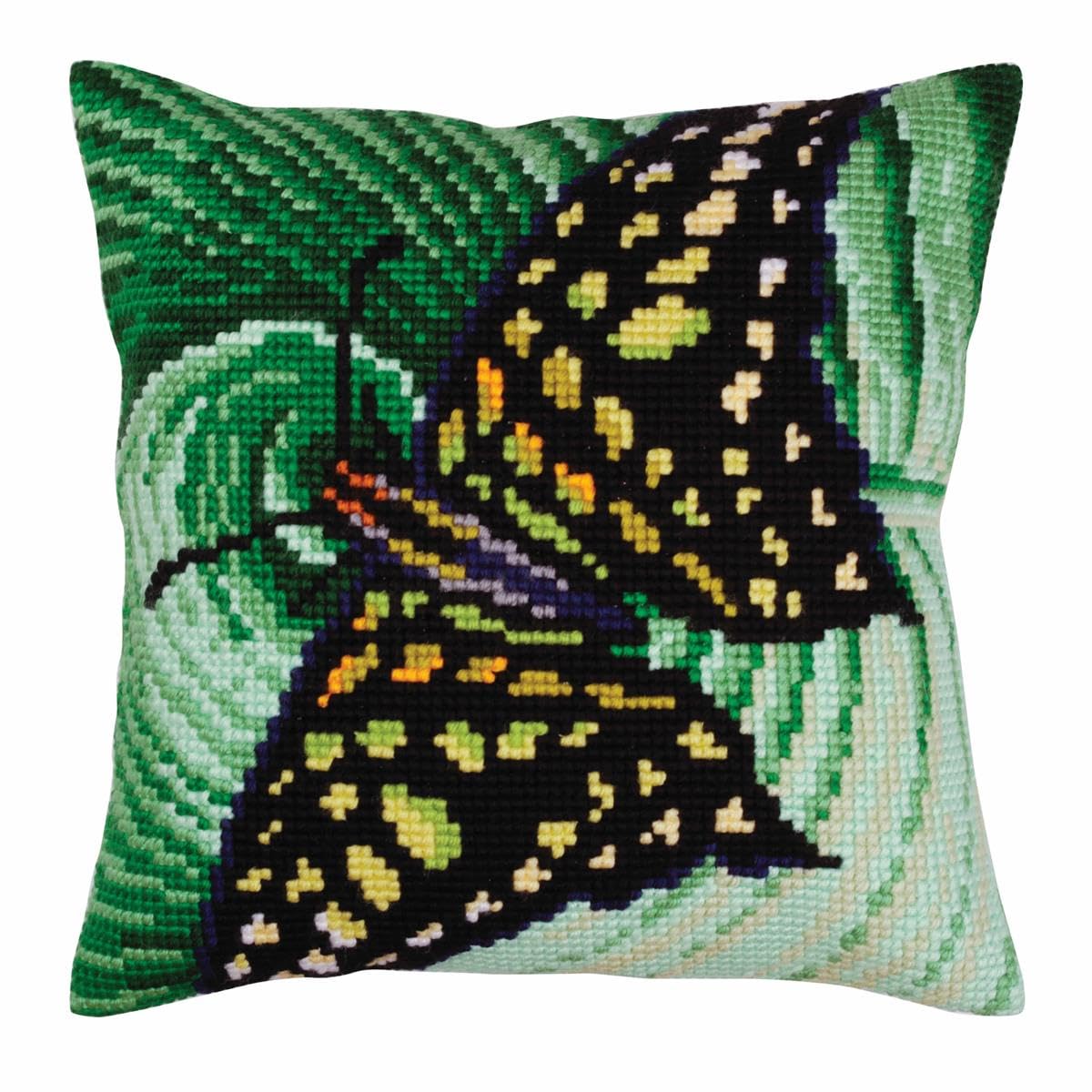 Collection D'Art Cross Stitch Cushion, Cotton, Multicoloured, 40x40cm