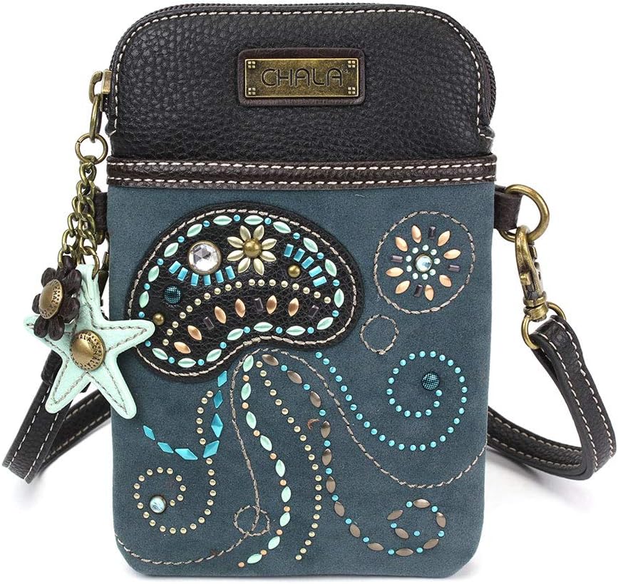 CHALA Dazzled Cellphone Crossbody Handbags for Women -Multicolored (Dazzled JellyFish)