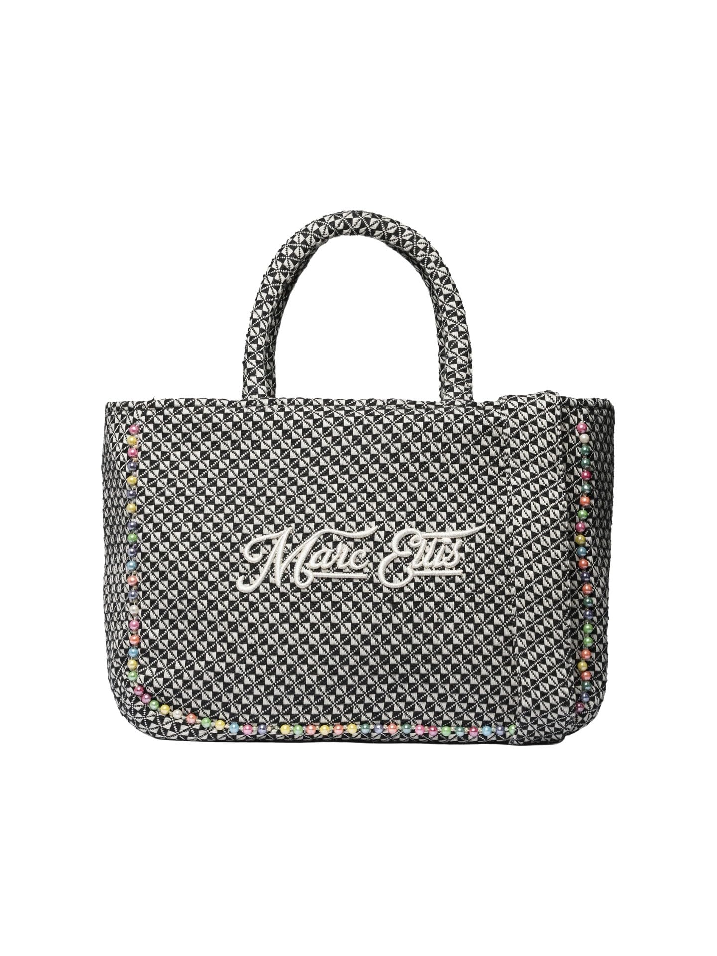 MARC ELLIS Borsa a Mano Donna Fast Bianco Multicolor Zip Poliestere