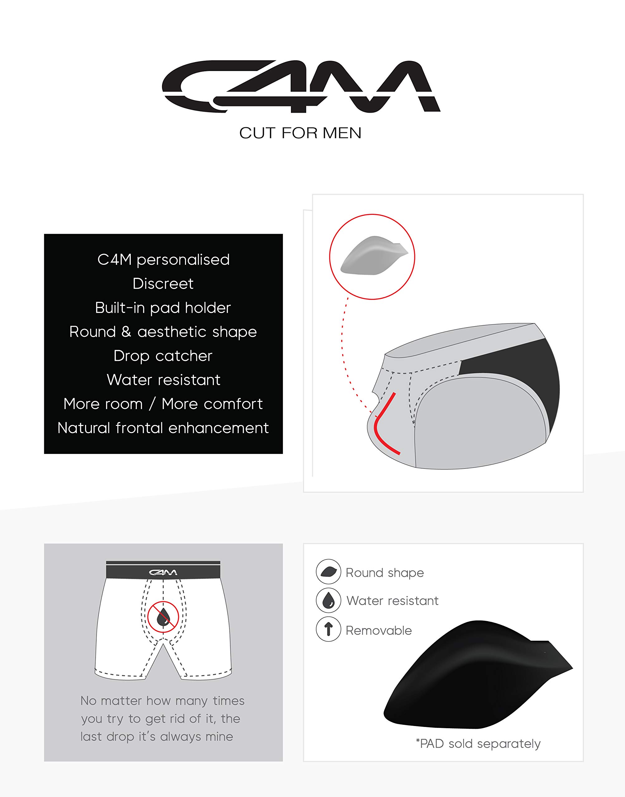 CUT4MEN Removable PAD for Men