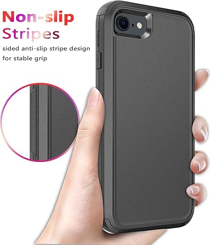 Miniatura 5 de Diverbox Funda diseñada para iPhone SE con protector de pantalla, resistente a los golpes, resistente a los golpes, para Apple iPhone se Phone